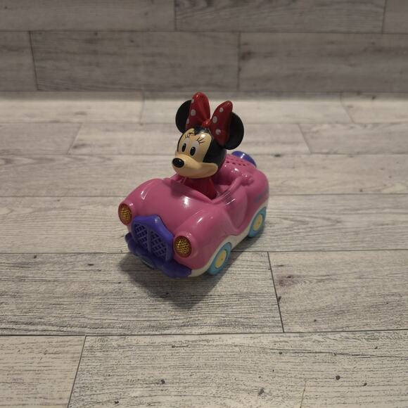 Disney Vtech Go Go Smart Wheels Minnie Mouse Convertible Tested Works - Picture 1 of 7